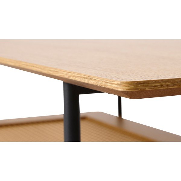 Naturaalses värvitoonis tammepuust kohvilaud 55x110 cm Pensacola - Unique Furniture-image-3