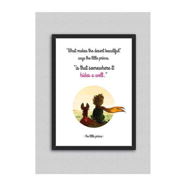 Obraz North Carolina Scandinavian Home Decors Little Prince Quote V7, 33 x 43 cm
