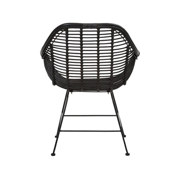 Mustad rotangist söögitoolid 2-st komplektis Kiran - Støraa-image-2