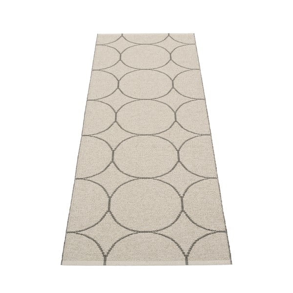 Tumehall sise/välisvaip 70x200 cm Boo Charcoal Linen – Pappelina-image-1