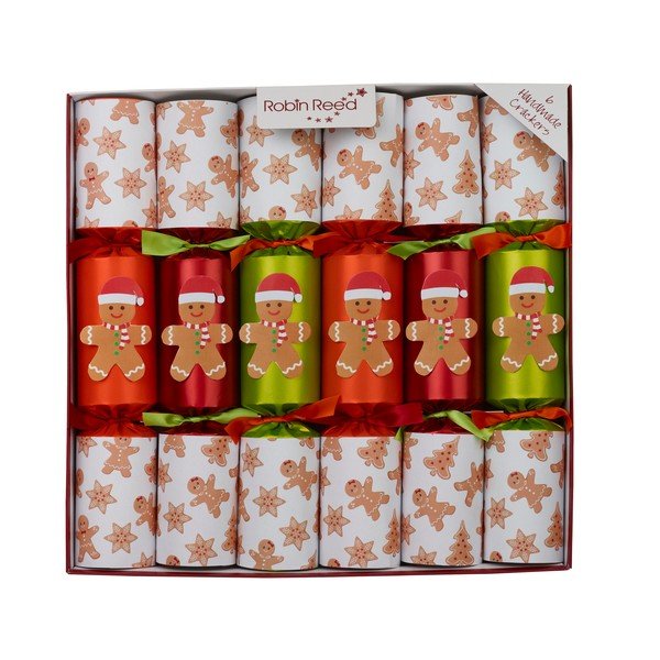 Jõulukrakkerid 6tk komplektis Racing Gingerbread - Robin Reed