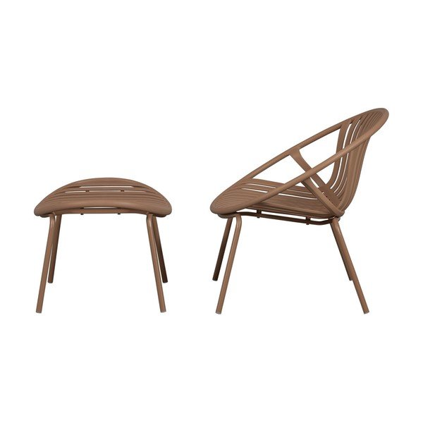 Roosa plastikust aiatool koos jalatoega Bruce - WOOOD-image-2