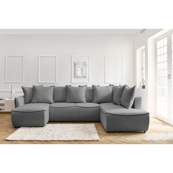 Helehall nurgadiivanvoodi (parem nurk) Leon – Bobochic Paris-image-1