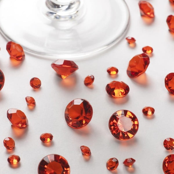Červené dekorativní krystaly Neviti Party, 100 g
