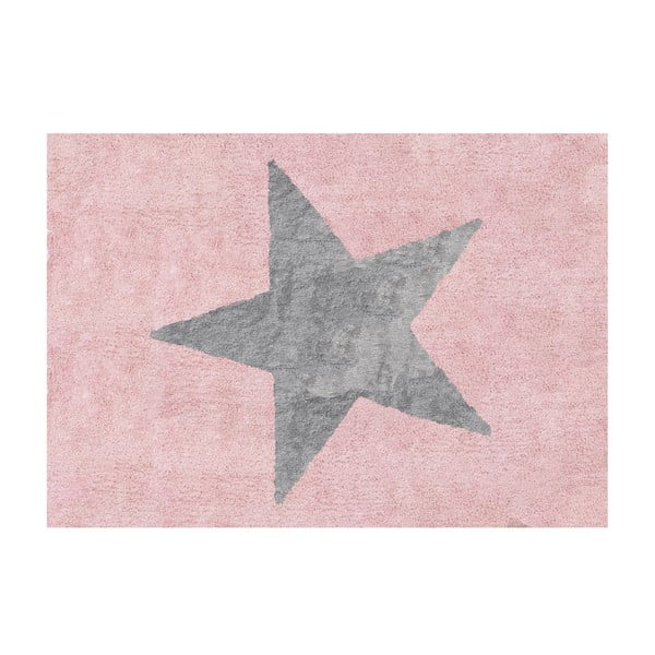 Koberec Estela 160x120 cm, růžovo-šedý