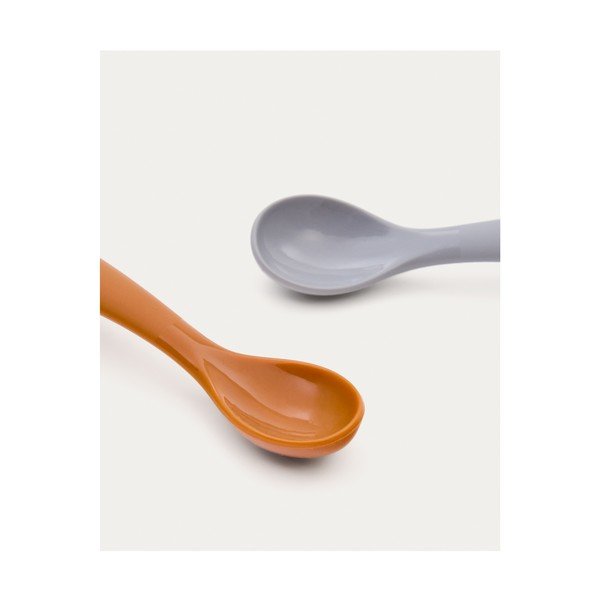 Helesinised/oranžid plastikust/silikoonist beebilusikad 2 tk komplektis Lili - Kave Home-image-4