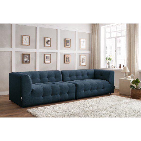 Tumesinine diivan 324 cm Kleber - Bobochic Paris-image-1