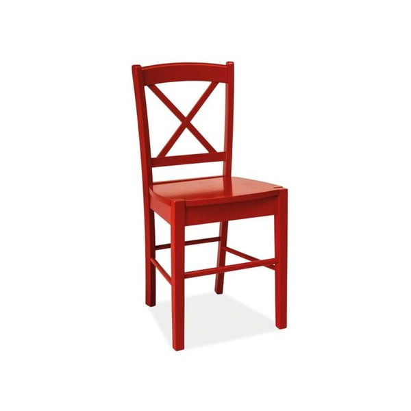 Červená židle Signal Rachel