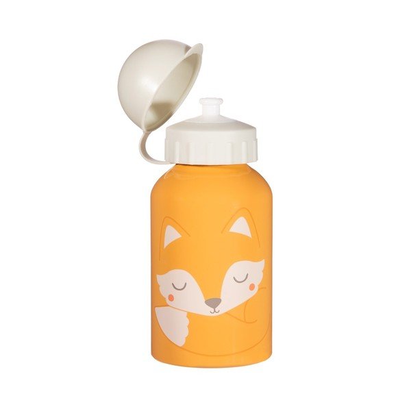 Oranžikas ja valge beebi joogipudel, 250 ml Woodland Fox - Sass & Belle-image-1