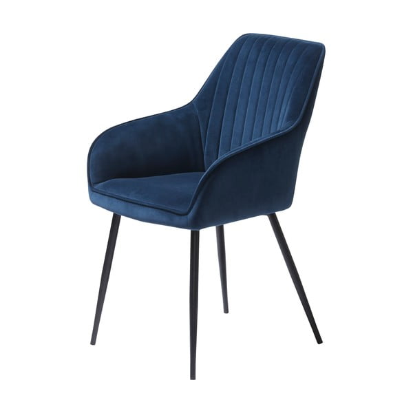 Tumesinised käetugedega sametist söögitoolid 2tk komplektis Nolan Stripe - Unique Furniture-image-4