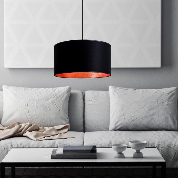 Must rippvalgusti vase värvi sisemusega , ⌀ 36 cm Mika - Sotto Luce-image-2