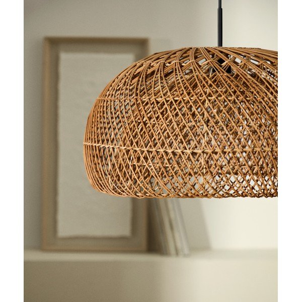 Rotangist lambivarju naturaalses värvitoonis ø 60 cm Isora - Kave Home-image-2