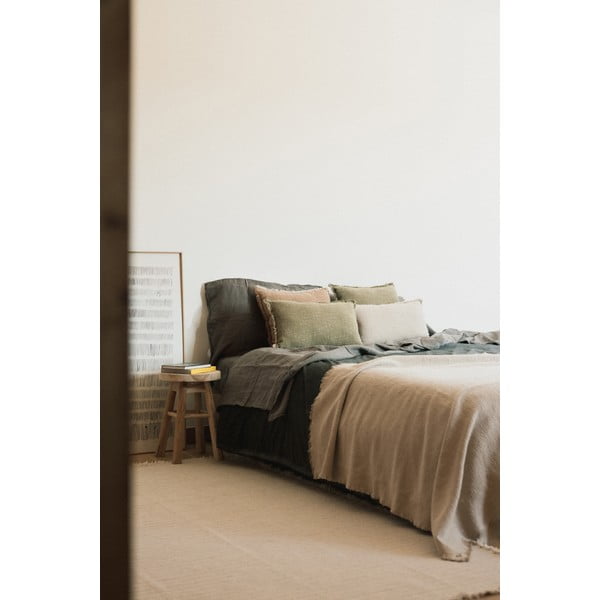 Kreem puuvillane tekk 130x180 cm Handloom - Lorena Canals-image-2