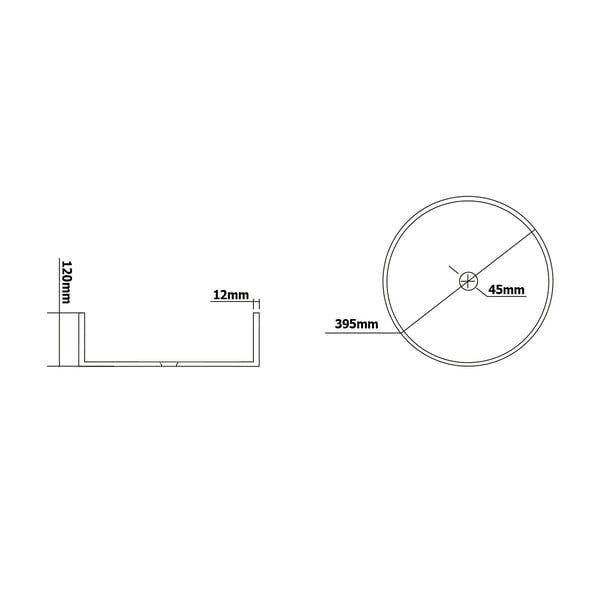 Ümmargune klaasist valamu ø 39,5 cm Maragua - Sapho-image-3