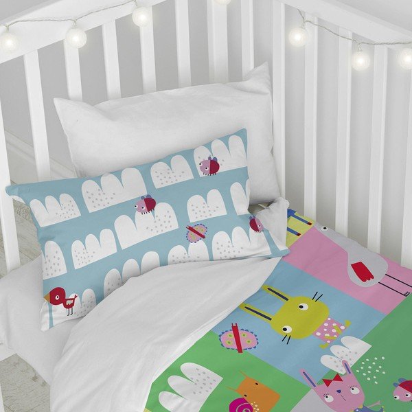 Laste puuvillane voodipesu Patchwork, 100 x 120 cm Patchwork Animal - Moshi Moshi-image-3