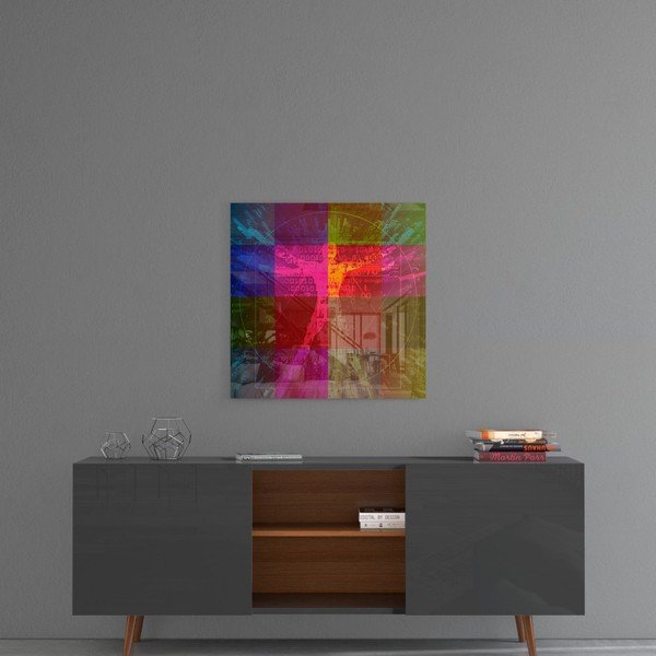 Klaasimaal, 100 x 100 cm Da Vinci's Lines - Insigne-image-1