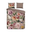 Hall-pruun pikendatud satiin-puuvillast voodipesu kaheinimesevoodile 240x220 cm Fiori - Descanso