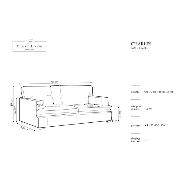 Hořčicově žlutá pohovka Windsor & Co Sofas Daphne, 170 cm-image-2