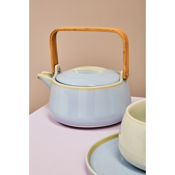Sinine portselanist teekann, 1l Juna - Premier Housewares-image-1