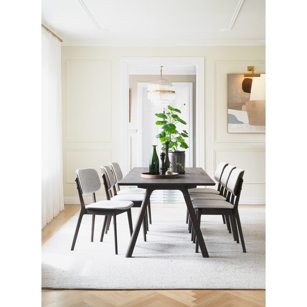 Pikendatav söögilaud tammepuust 95x220 cm Clapperton - Rowico-image-3