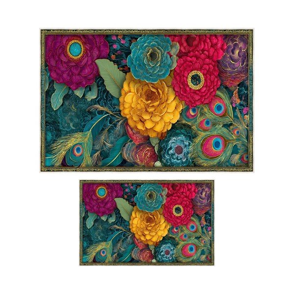 Vannitoamatid komplektis 2 tükki 60x100 cm - Foutastic