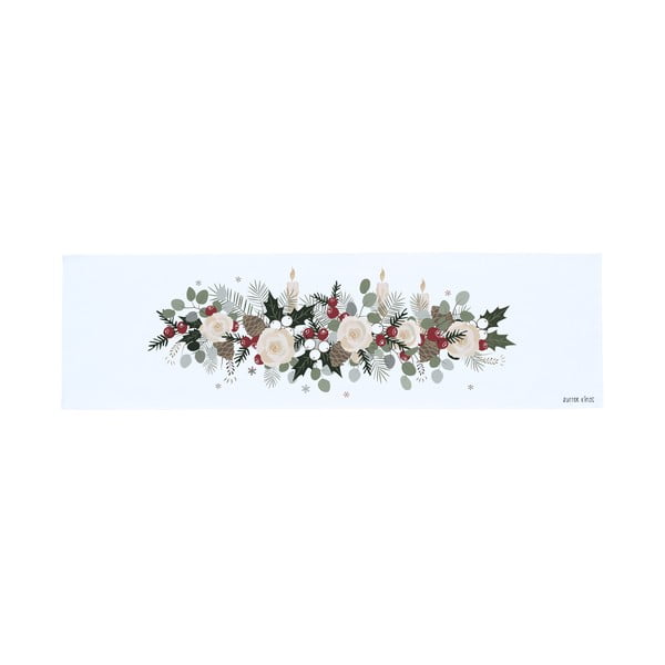 Puuvillane jõulumotiiviga linik 40x140 cm Fir Branches – Butter Kings