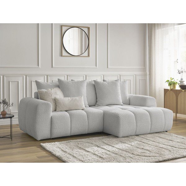 Helehall bukleekangast panipaigaga nurgadiivanvoodi (parem nurk) Roxelane - Bobochic Paris-image-4