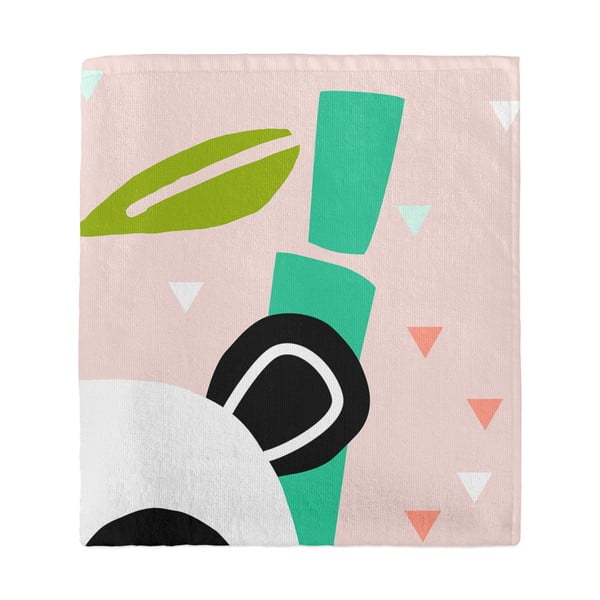 Heleroosa beebirätik 150x70 cm Panda - Moshi Moshi-image-3