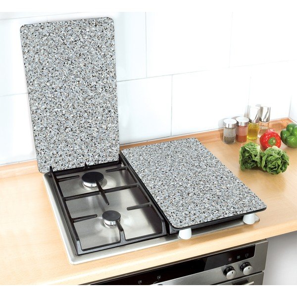 Klaasist pliidikatte komplekt 2 tk, 52 x 30 cm Granite - Wenko-image-3