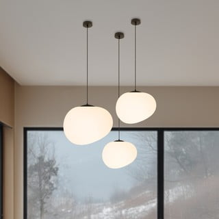 Must-valge rippvalgusti Stones - Candellux Lighting