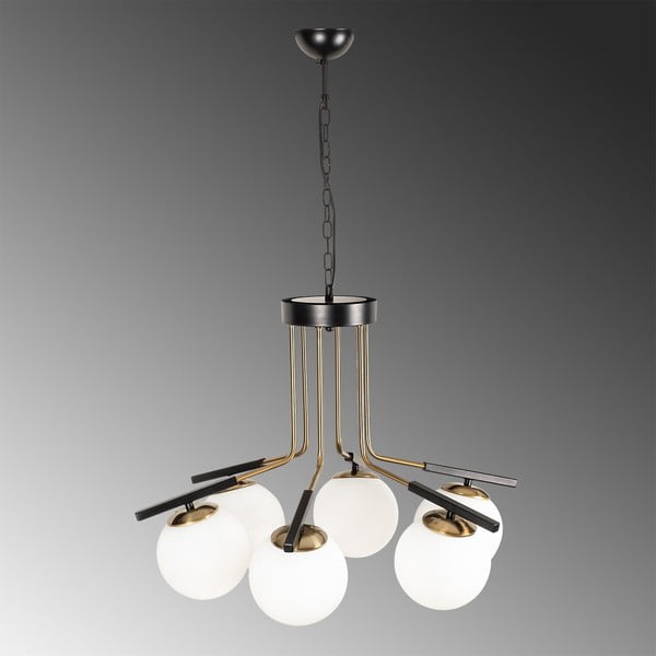 Mustast metallist rippvalgusti Opviq lights Amalia - Opviq lights-image-1