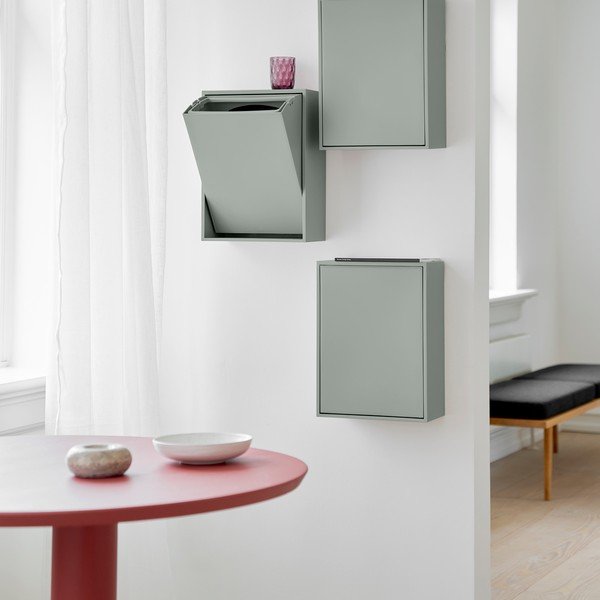 Hallikassinine prügikast sorteeritud jäätmete jaoks/seinale kinnitatav taaskasutatud plastist Recycling Box - ReCollector-image-4