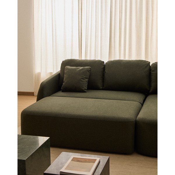 Tumeroheline šenillist nurgadiivanvoodi (parem nurk) Laira - Kave Home-image-4
