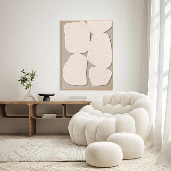 3D-pilt raamiga/akustiline 90x120 cm Stone Path 1 - Malerifabrikken-image-1