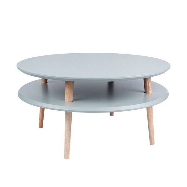 Tmavě šedý konferenční stolek Ragaba UFO, ⌀ 70 cm