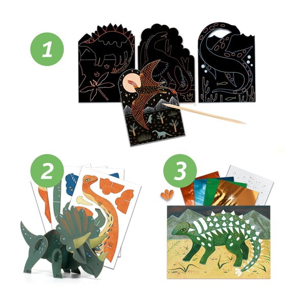 Loominguline kunstikomplekt Dinosaurused - Djeco-image-3