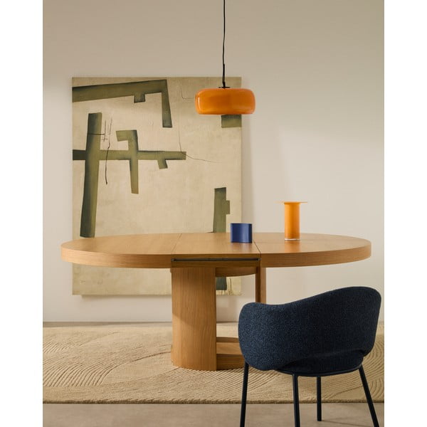 Ümmargune pikendatav söögilaud tammespoonist pealispinnaga, ø 150 cm Artis - Kave Home-image-2