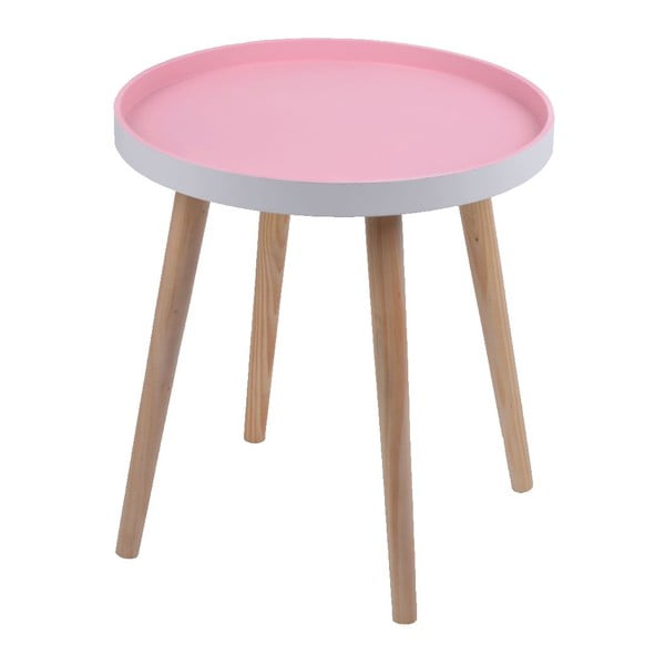 Růžový stolek Ewax Simple Table, 38 cm