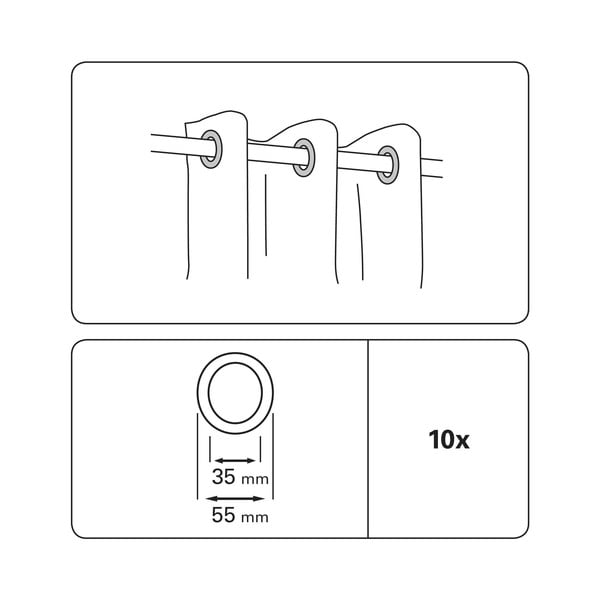 Plastmass kardinaaasad komplektis  10 tk – Gardinia-image-2