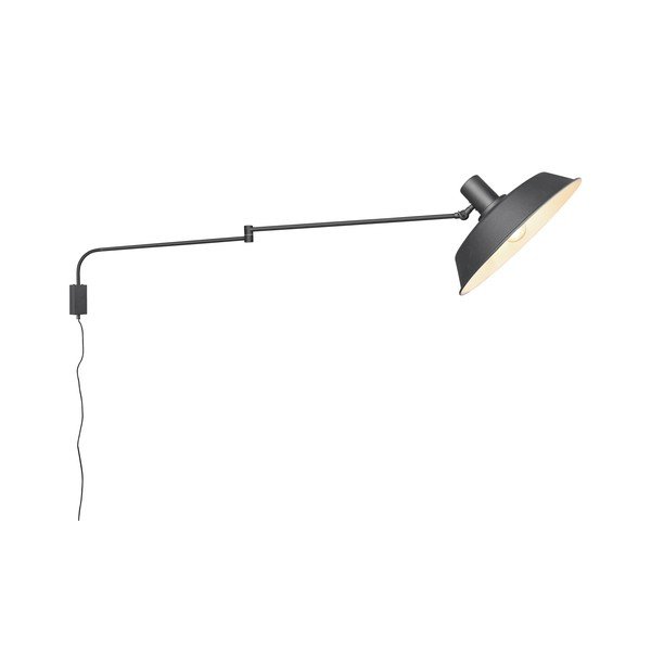 Matt must seinalamp painduva konstruktsiooniga 35,5 cm läbimõõduga pesale Bolder - Trio-image-4