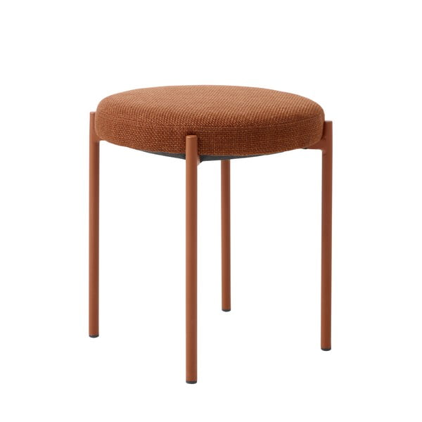 Terrakottapunane metallist taburet Pelican - Unique Furniture