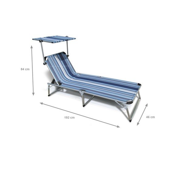 Modré zahradní lehátko Crido Consulting Sunbed-image-1