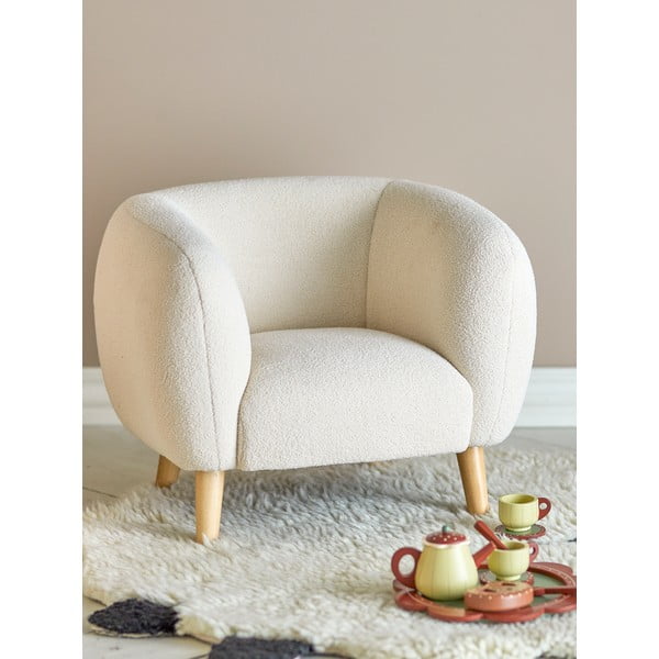 Valge laste tugitool Cade - Bloomingville Mini-image-1