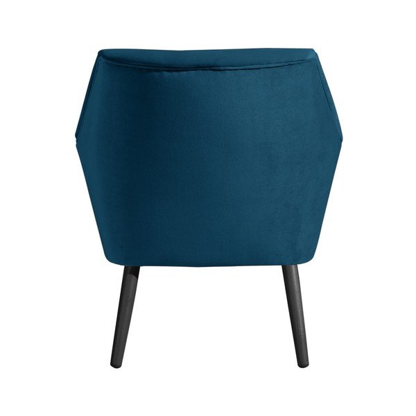 Sinine sametist tugitool mustade jalgadega Alegro - Max Winzer-image-4