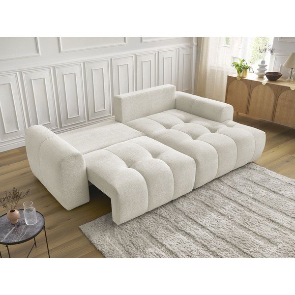 Valge šenillist panipaigaga nurgadiivanvoodi (parem nurk) Roxelane - Bobochic Paris-image-4