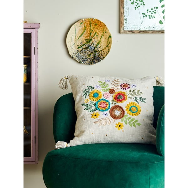 Puuvillane dekoratiivpadi 50x50 cm Pico - Bloomingville-image-1