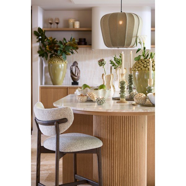 Roheline ripplamp tekstiilist varjuga Zubedo - Light & Living-image-1