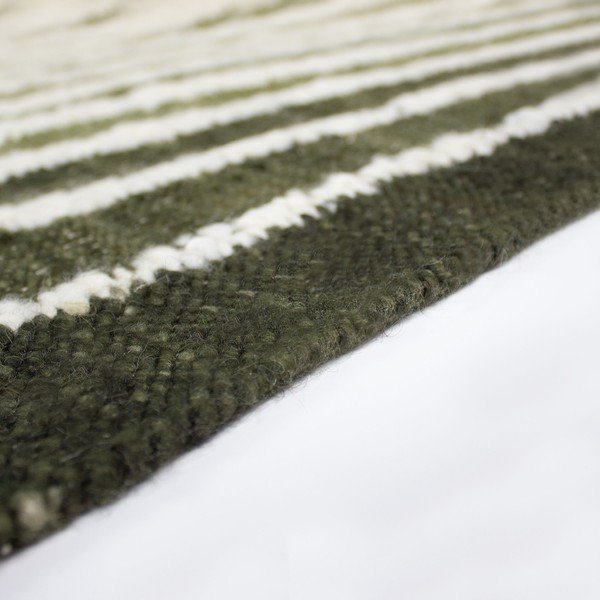 Roheline käsitsi kootud villasegu vaip 160x230 cm Boucle Frame - Flair Rugs-image-2