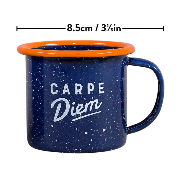 Sinised emailitopsid 2 tassiga 0,12 l komplektis - Gentlemen's Hardware-image-2