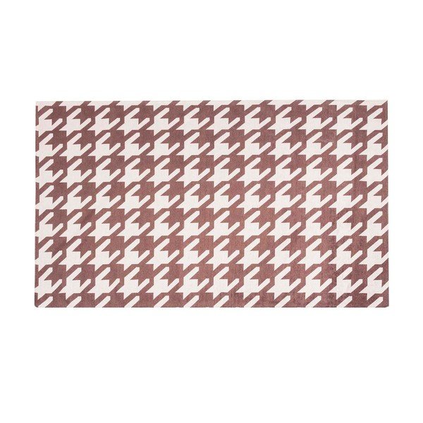 Vysoce odolný kuchyňský koberec Webtappeti Pied de Poule Brown, 130 x 190 cm-image-2
